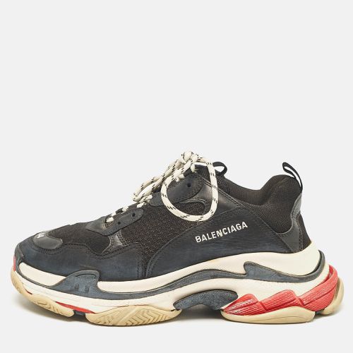 Leather and Mesh Triple S Sneakers Size 44 - Balenciaga - Modalova