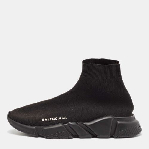 Balenciaga Black Knit Fabric Speed 2.0 High Top Sneakers Size 41 - Balenciaga - Modalova