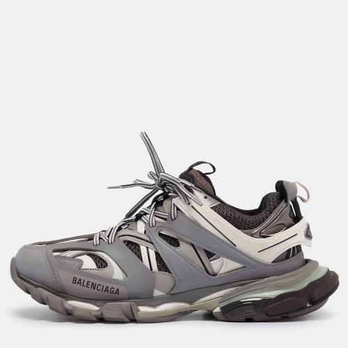 Balenciaga Grey Faux Leather Track Sneakers Size 43 - Balenciaga - Modalova