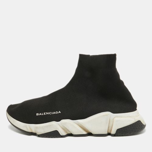 Balenciaga Black Knit Fabric Speed Trainer High Top Sneakers Size 41 - Balenciaga - Modalova