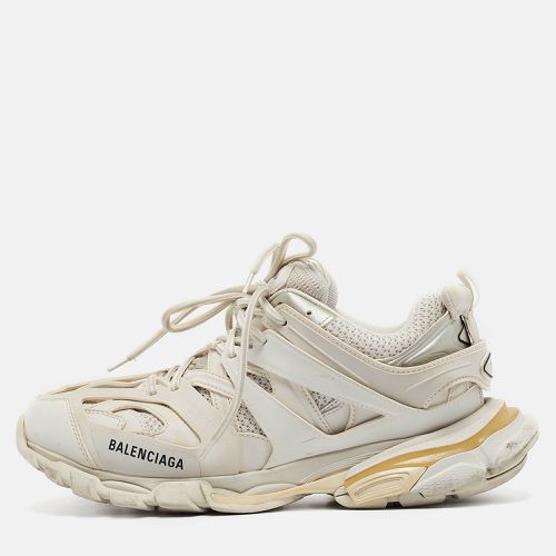 Balenciaga Cream Faux Leather and Mesh Track Sneakers Size 43 - Balenciaga - Modalova