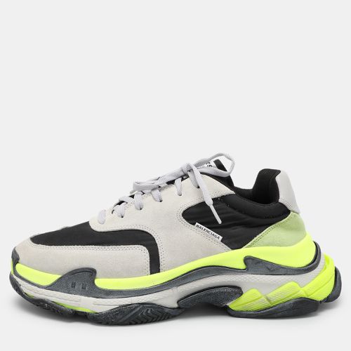 Balenciaga Multicolor Neoprene and Suede Triple S Low Top Sneakers Size 44 - Balenciaga - Modalova