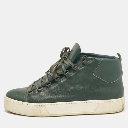 Balenciaga Green Leather Lace Up Sneakers Size 45 - Balenciaga - Modalova