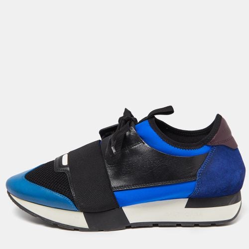 Balenciaga Tri Color Leather, Neoprene and Mesh Race Runner Sneakers Size 40 - Balenciaga - Modalova