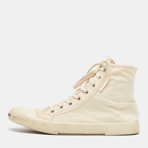 Balenciaga Off White Canvas High Top Sneakers Size 43 - Balenciaga - Modalova