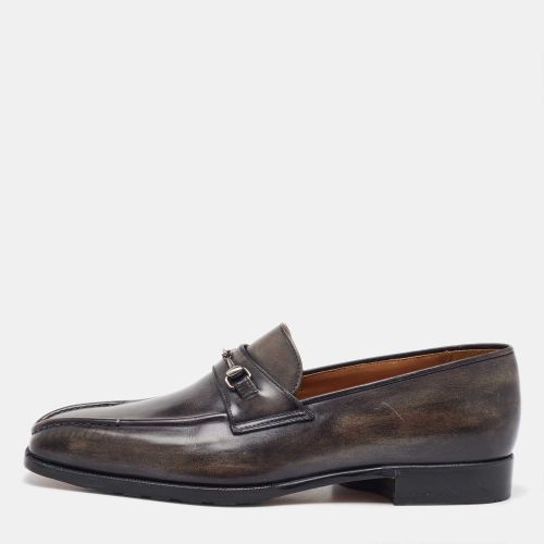 Two-Tone Leather Penny Slip On Loafers Size 41.5 - Berluti - Modalova