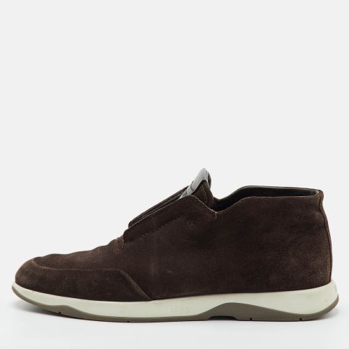 Echappée Size 44 Dark Suede Slip On Sneakers - Berluti - Modalova