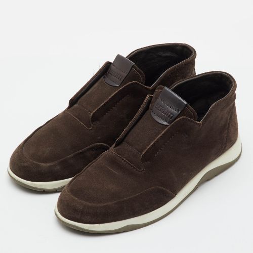 Echappée Size 44 Dark Suede Slip On Sneakers - Berluti - Modalova
