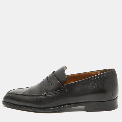 Berluti Black Leather Penny Loafers Size 41 - Berluti - Modalova