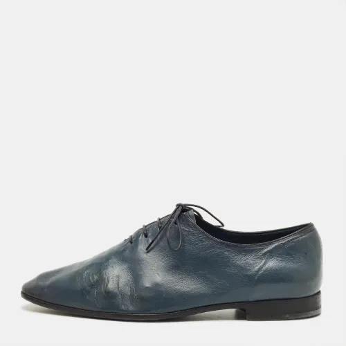 Berluti Blue Leather Lace Up Oxfords Size 42 - Berluti - Modalova