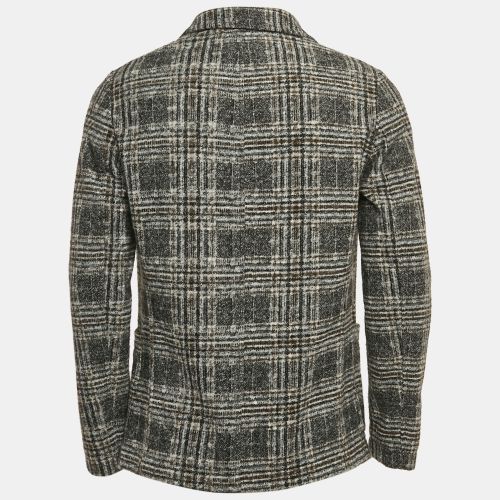 Checks Wool Blend Single Breasted Blazer L - Boggi Milano - Modalova