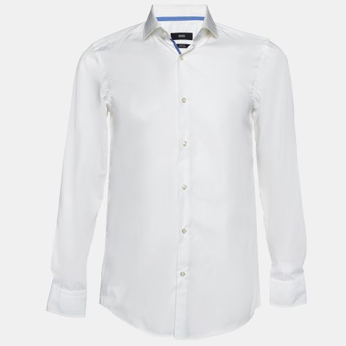 Boss By Hugo Boss White Cotton Buttoned Up Shirt S - Boss By Hugo Boss - Modalova