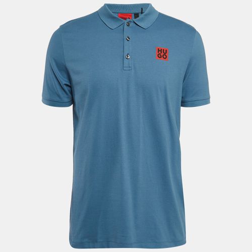 Boss By Hugo Boss Blue Cotton Jersey Slim Fit Polo T-Shirt L - Boss By Hugo Boss - Modalova