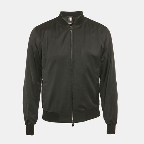 Wool Gabardine Zip-Up Jacket S - Boss By Hugo Boss - Modalova