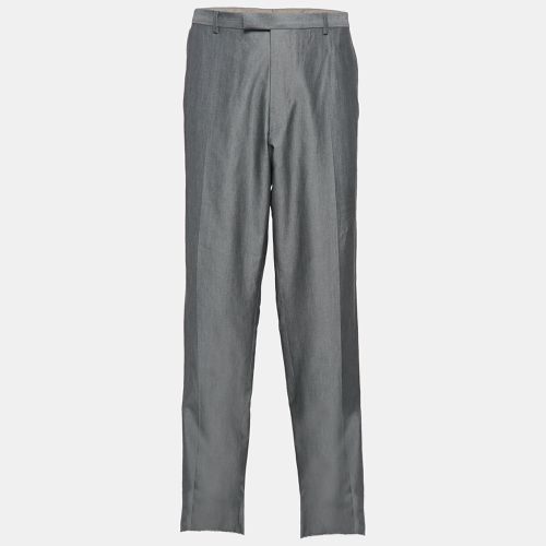 Boss By Hugo Boss Grey Cotton Blend Formal Trousers 5XL - Boss By Hugo Boss - Modalova