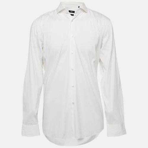 Boss By Hugo Boss White Cotton Slim Fit Shirt XXL - Boss By Hugo Boss - Modalova