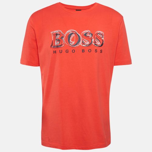 Logo Print Cotton Crew Neck T-Shirt L - Boss By Hugo Boss - Modalova