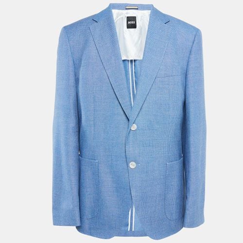 Boss By Hugo Boss Blue Wool Blend Single Breasted Blazer XXL - Boss By Hugo Boss - Modalova