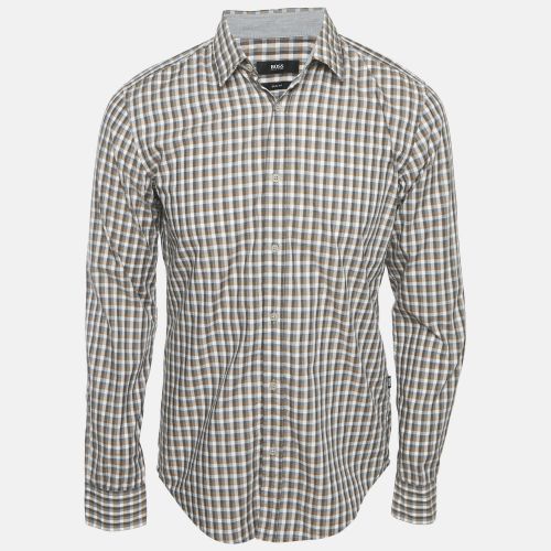 Checks Cotton Slim Fit Shirt M - Boss By Hugo Boss - Modalova