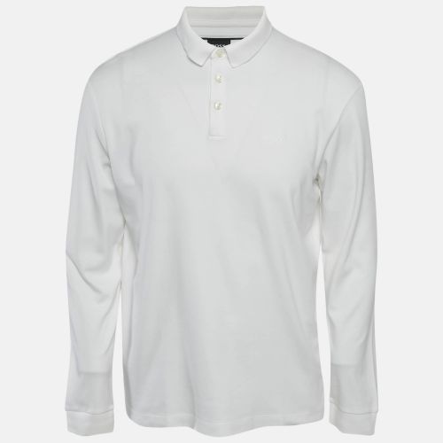 Cotton Long Sleeve Polo T-Shirt L - Boss By Hugo Boss - Modalova