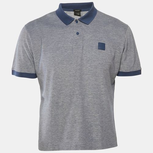 Boss By Hugo Boss Blue Pima Cotton Jersey Polo T-Shirt L - Boss By Hugo Boss - Modalova