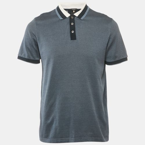 Boss By Hugo Boss Blue Cotton Polo T-Shirt M - Boss By Hugo Boss - Modalova