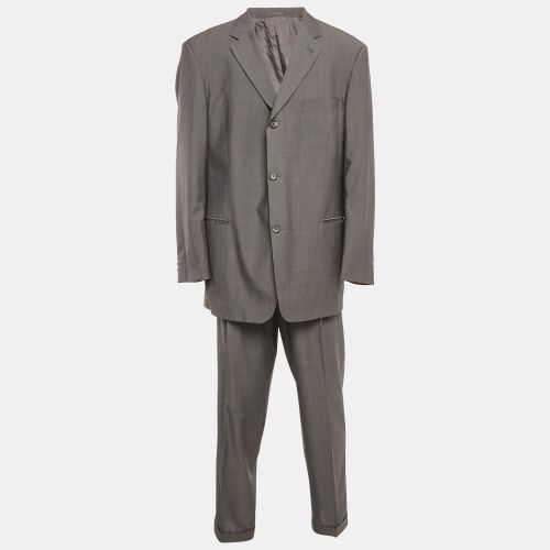 Boss By Hugo Boss Grey Wool Blend Single Breasted Suit XXXL - Boss By Hugo Boss - Modalova