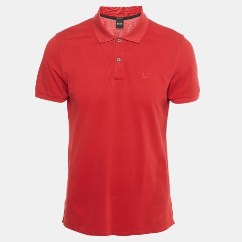 Boss by Hugo Boss Red Cotton Pallas Polo T-Shirt M - Boss By Hugo Boss - Modalova
