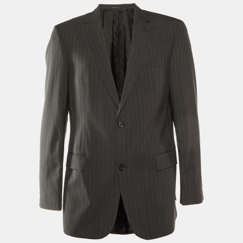 Boss By Hugo Boss Grey Pin Striped Wool Paolini Blazer L - Boss By Hugo Boss - Modalova