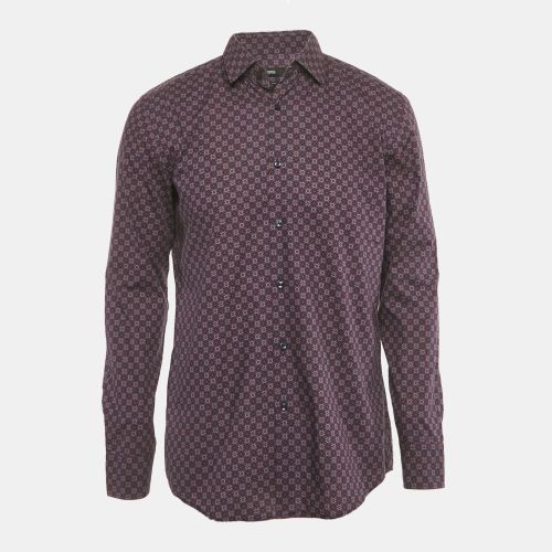 Printed Cotton Slim Fit Shirt L - Boss By Hugo Boss - Modalova
