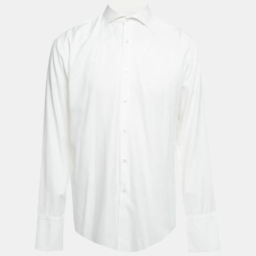 Boss By Hugo Boss White Cotton Slim Fit Jaiden Shirt XL - Boss By Hugo Boss - Modalova