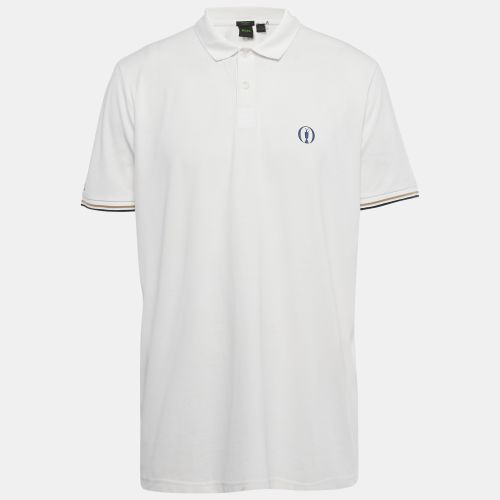 Boss By Hugo Boss White Pique Regular Fit Polo T-Shirt XXL - Boss By Hugo Boss - Modalova