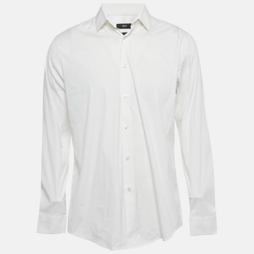 Cotton Blend Slim Fit Isko Shirt L - Boss By Hugo Boss - Modalova