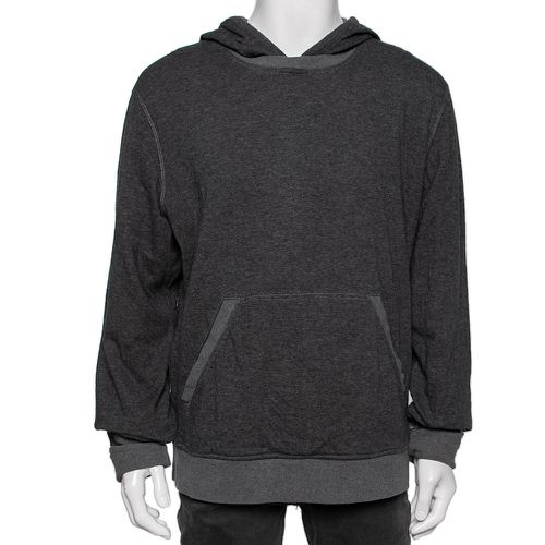 Boss By Hugo Boss Grey Wool Long Sleeve Hoodie XXL - Boss By Hugo Boss - Modalova