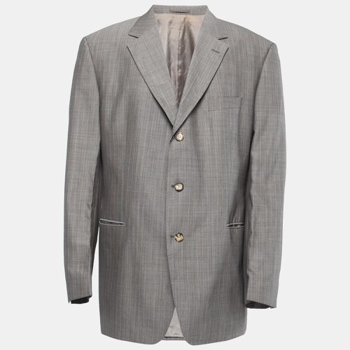 Boss By Hugo Boss Grey Striped Virgin Wool Lucca Blazer 4XL - Boss By Hugo Boss - Modalova