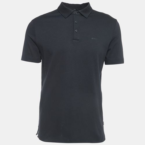 Boss By Hugo Boss Black Logo Detailed Cotton Polo T-Shirt L - Boss By Hugo Boss - Modalova