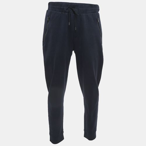 Boss By Hugo Boss Navy Blue Cotton Knit Drawstring Joggers XXL - Boss By Hugo Boss - Modalova