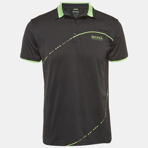 Boss By Hugo Boss Black Contrast Trim Jersey Polo T-Shirt S - Boss By Hugo Boss - Modalova