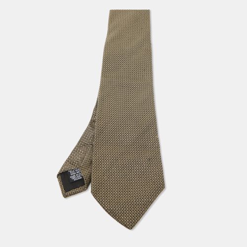 Boss By Hugo Boss Brown Patterned Silk Traditional Tie - Boss By Hugo Boss - Modalova