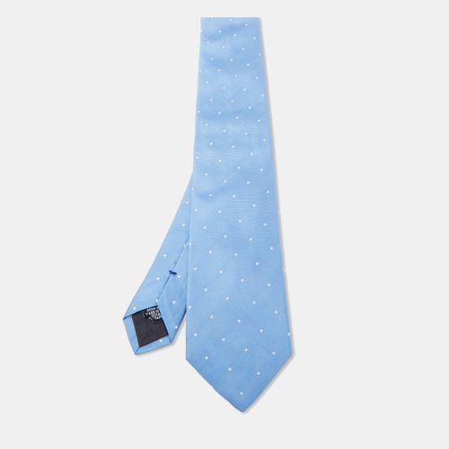 Boss By Hugo Boss Blue Dotted Silk Tie - Boss By Hugo Boss - Modalova