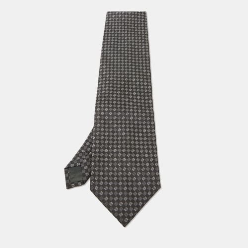 Boss By Hugo Boss Black/Grey Patterned Silk Tie - Boss By Hugo Boss - Modalova