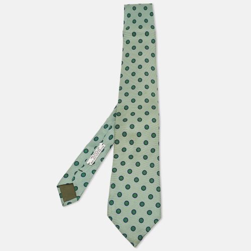 Boss By Hugo Boss Green Dot Jacquard Silk Tie - Boss By Hugo Boss - Modalova