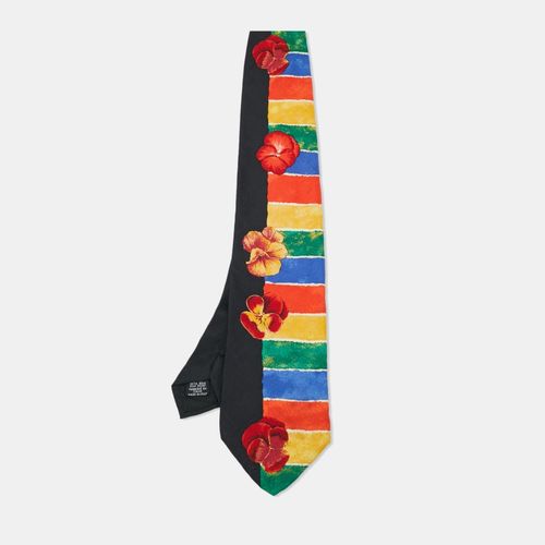 Boss By Hugo Boss Black/Multicolor Printed Silk Tie - Boss By Hugo Boss - Modalova