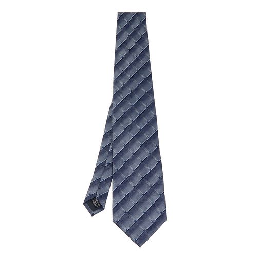 Boss By Hugo Boss Blue Patterned Silk Tie - Boss By Hugo Boss - Modalova