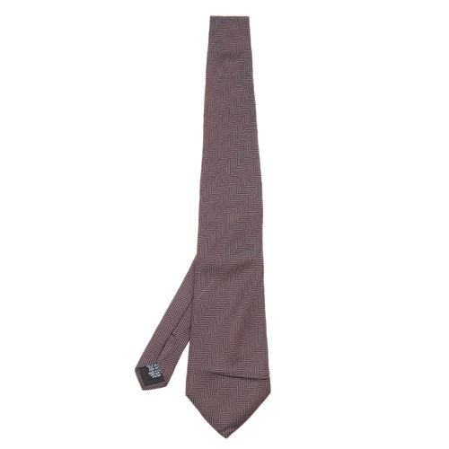 Boss By Hugo Boss Burgundy Patterned Silk Tie - Boss By Hugo Boss - Modalova