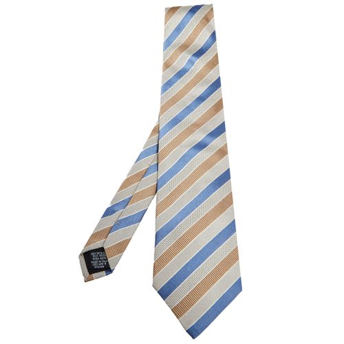 Boss By Hugo Boss Multicolor Striped Silk Jacquard Tie - Boss By Hugo Boss - Modalova