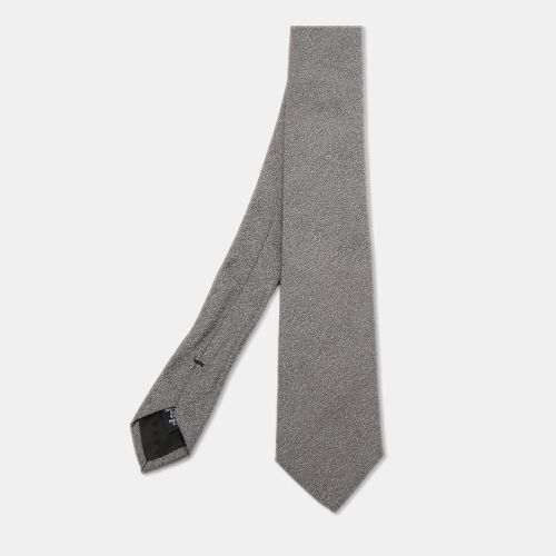 Boss By Hugo Boss Grey Textured Jacquard Silk Tie - Boss By Hugo Boss - Modalova