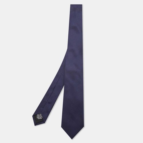 Boss By Hugo Boss Dark Blue Silk Slim Tie - Boss By Hugo Boss - Modalova