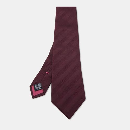 Boss by Hugo Boss Purple Stripe Patterned Silk Tie - Boss By Hugo Boss - Modalova