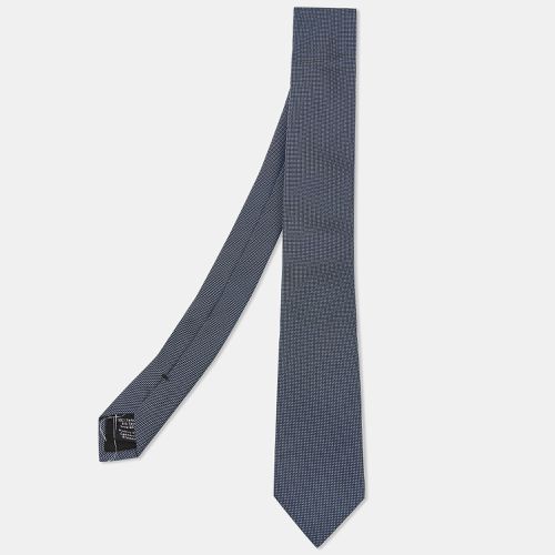 Boss By Hugo Boss Blue Patterned Silk Skinny Tie - Boss By Hugo Boss - Modalova